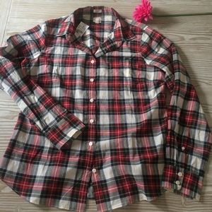 J.Crew plaid "Perfect Fit" blouse
